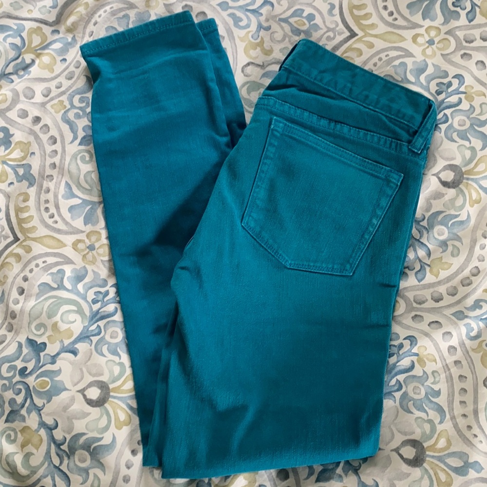 J. Crew Skinny Jeans Teal